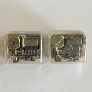 Wind up music box set of 2 - take me out to the ball game / teddy bear’s picnic